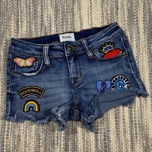 Hudson Patched Jean Shorts Youth Size 12